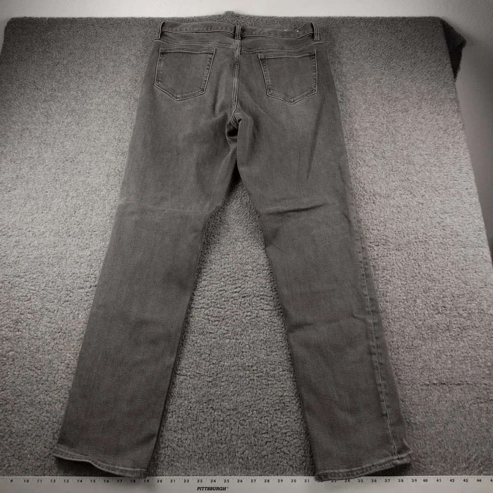 Banana Republic Legacy Jeans Mens 36x34 Slim Stone Gray Stretch EUC